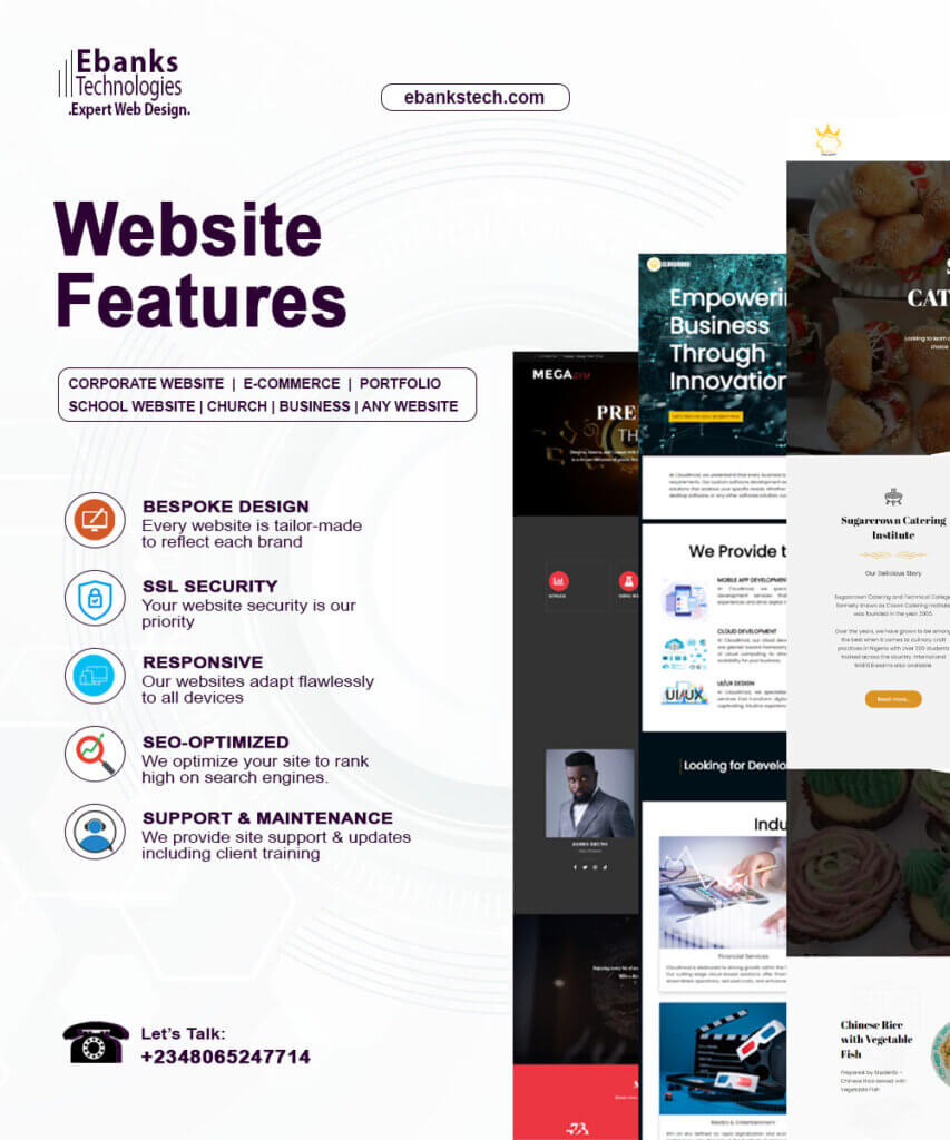 graphic design, graphic designer, ebanks technologies, ebankstech, website designer, website developer, website redesign, website revamp, website design agency in nigeria, seo optimization, efe bankole